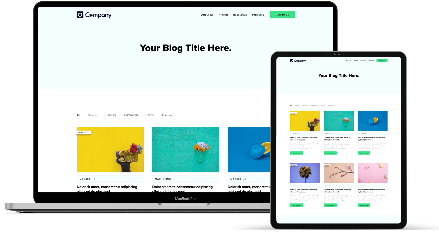 3 Image Three Column Blog