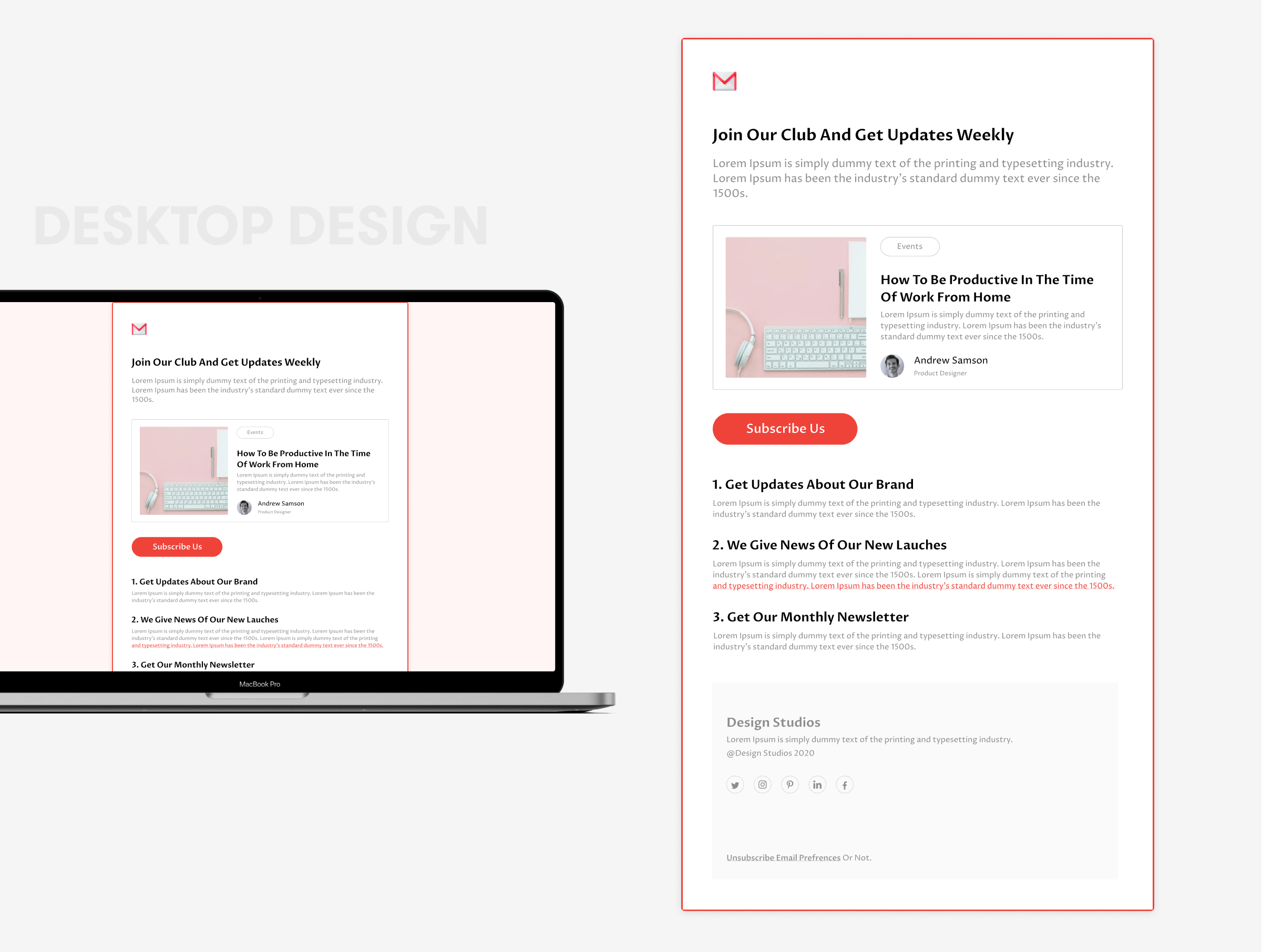 2 Image Subscribe Newsletter 1 Newsletter